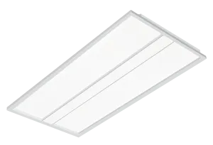 2x4 Back-Lit LED Designer Panel, 5500 Lumen Max, Wattage and CCT Selectable, Emergency Backup Option, 120-277V