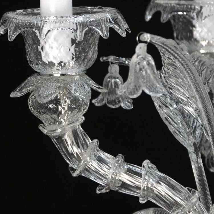 32 Light Rezzonico Style Murano Glass Chandelier