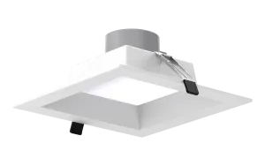 8" LED Square Commercial Downlight, 3675 Lumen Max, Wattage & CCT Selectable, 120-277V