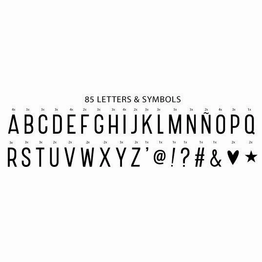 A Little Lovely Company Lightbox Letter Set Basic