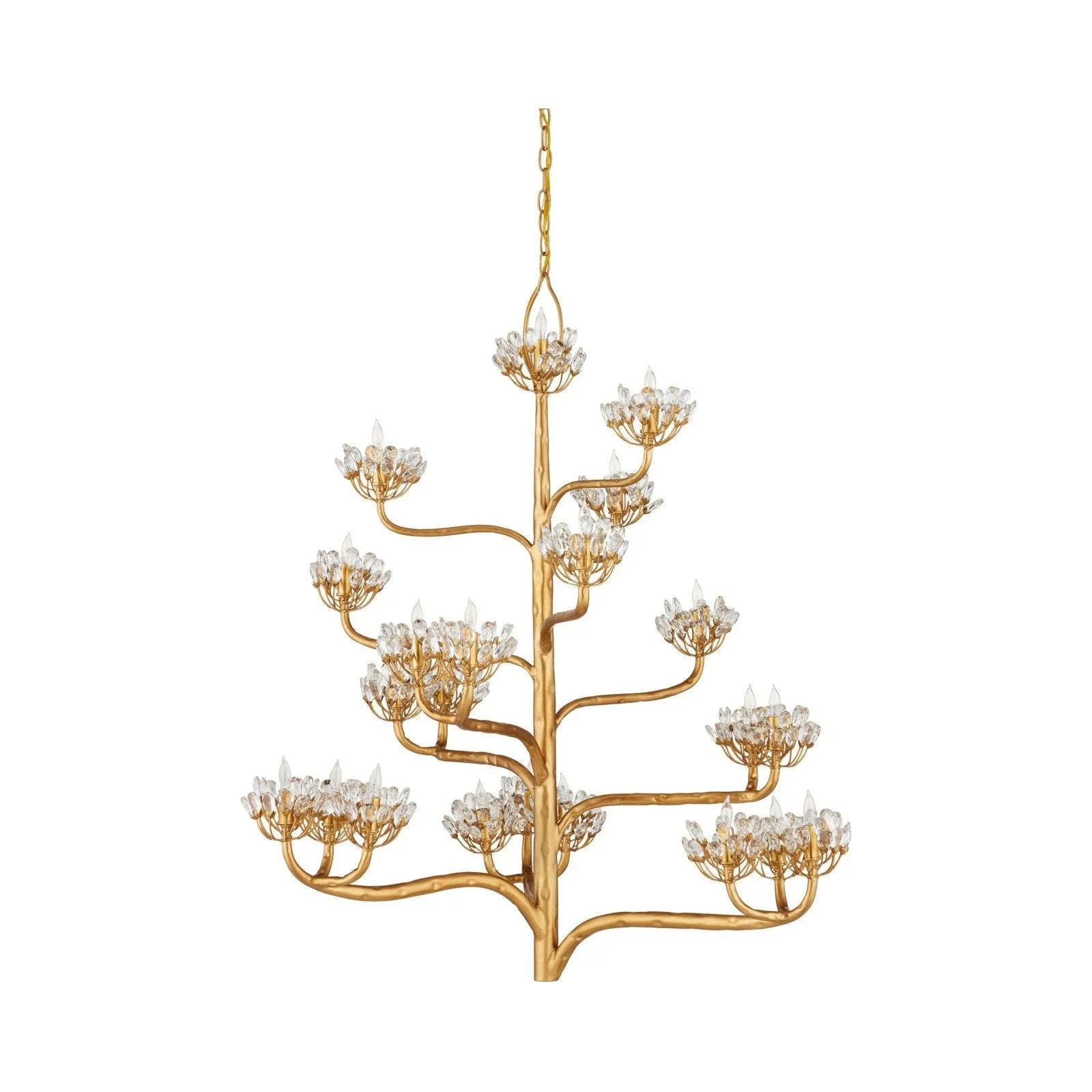 Agave Americana Gold Chandelier
