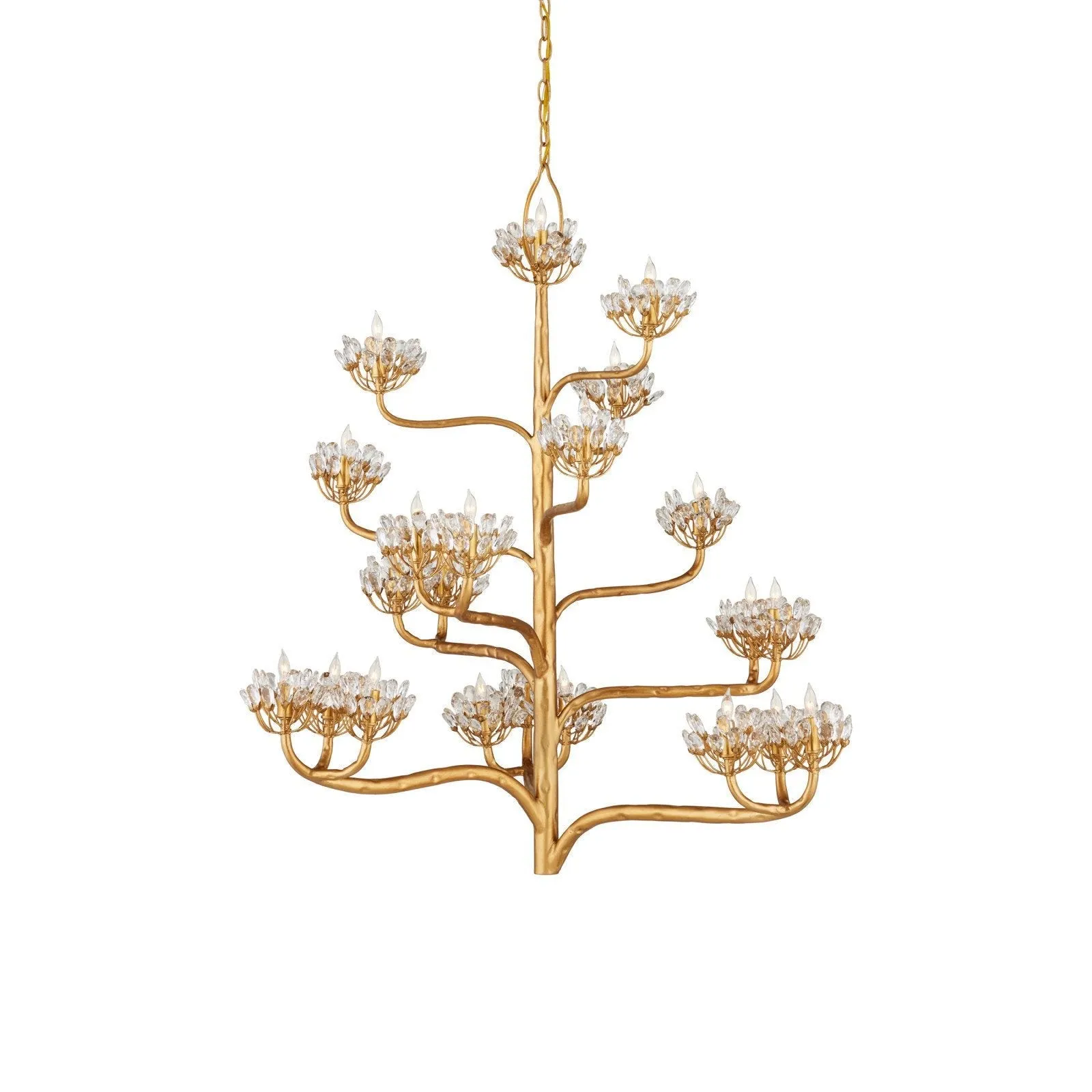 Agave Americana Gold Chandelier
