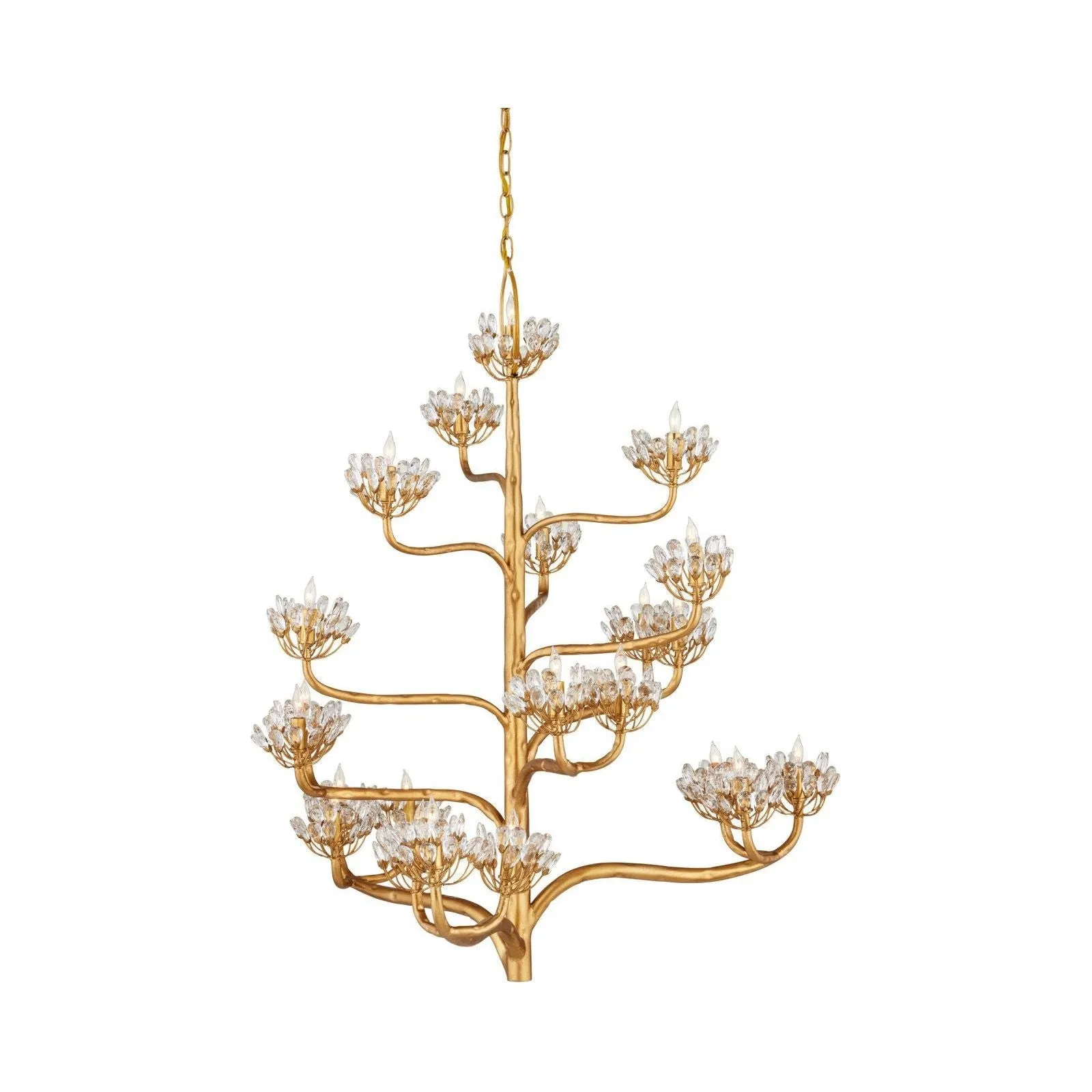 Agave Americana Gold Chandelier