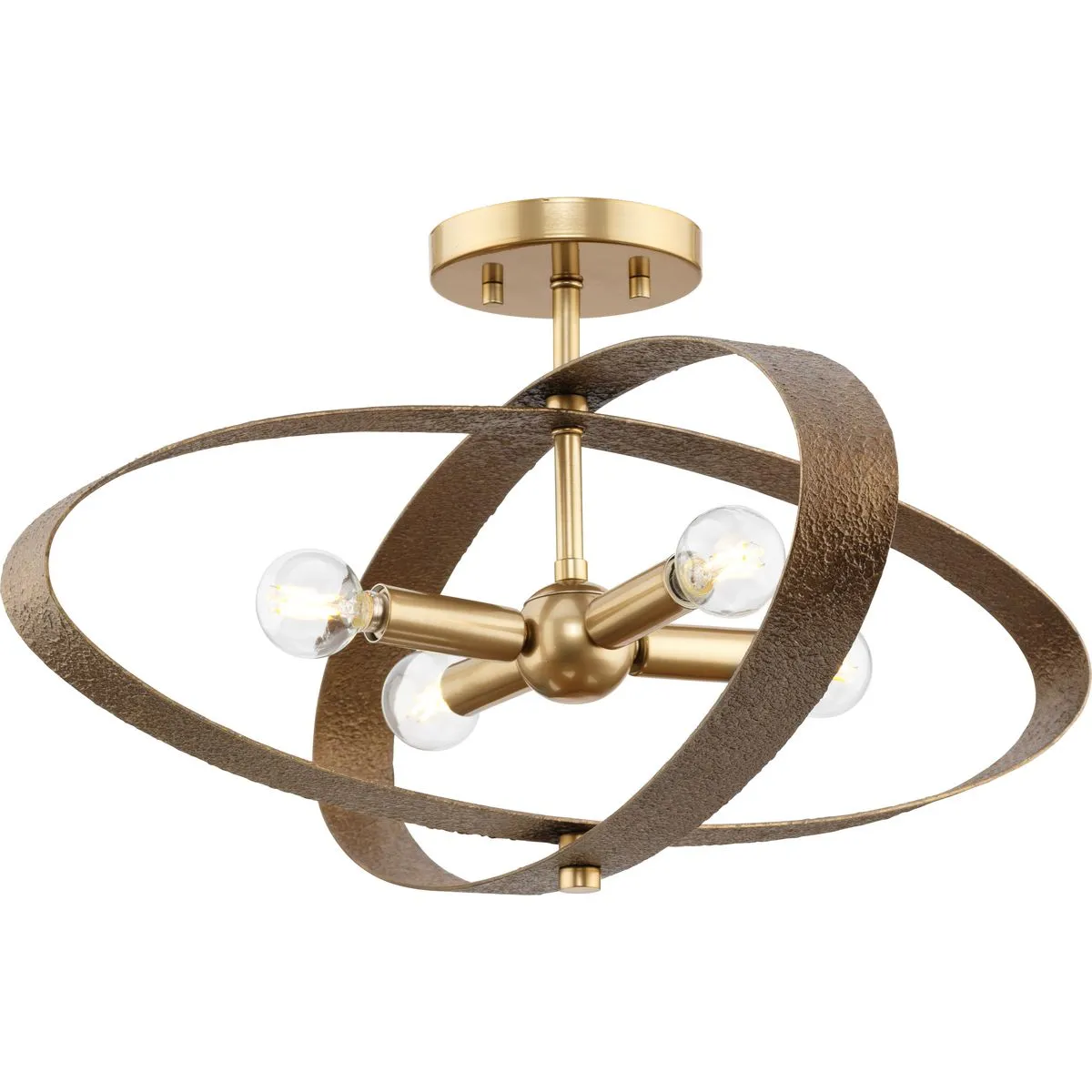Allegheny Collection Four-Light 24" Semi-Flush Mount Light