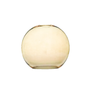 Amber Glass Globe Shade 8"