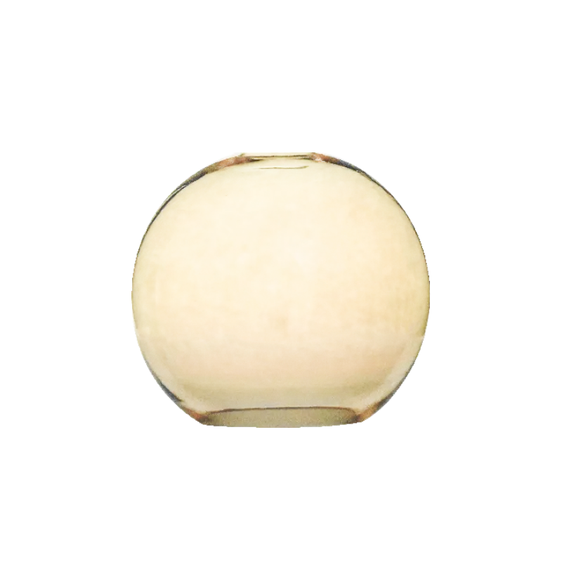 Amber Glass Globe Shade 8"