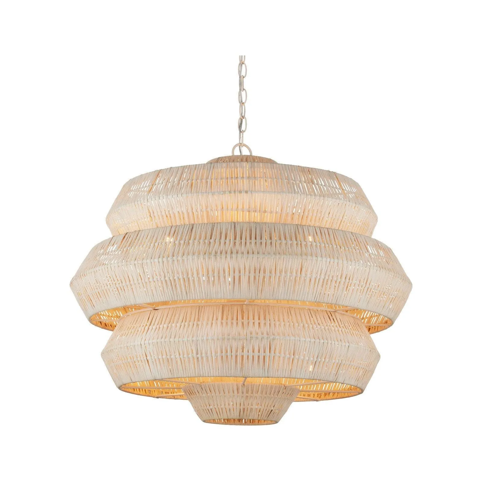 Antibes Medium White Chandelier