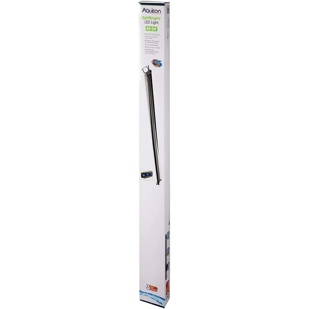 Aqueon 158992 Fixture Optibright LED Light, 48-54"