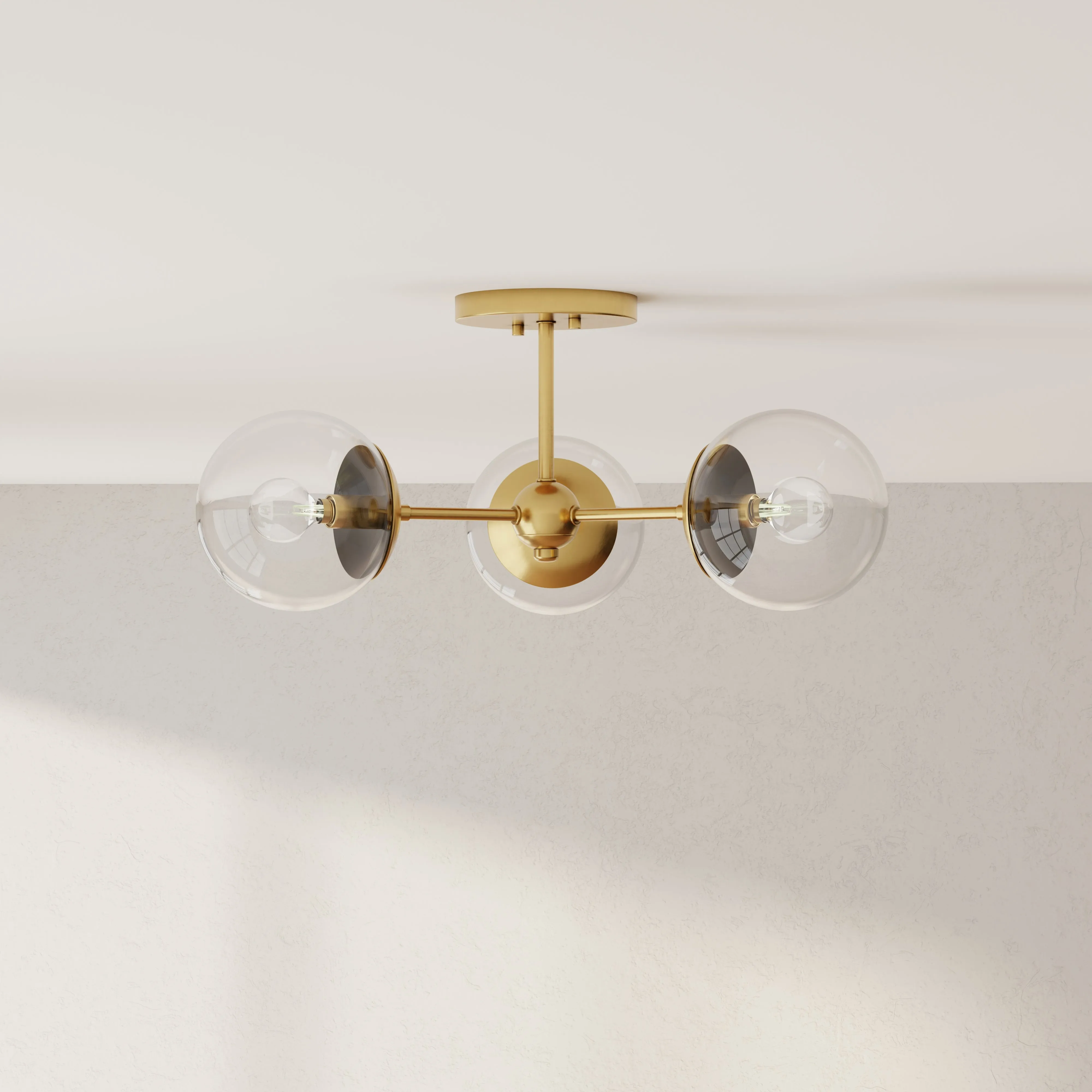 Atwell Collection Three-Light Semi-Flush Mount