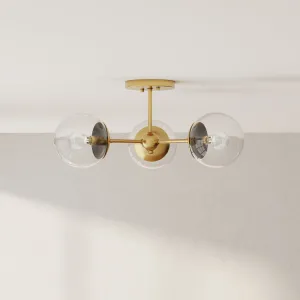 Atwell Collection Three-Light Semi-Flush Mount
