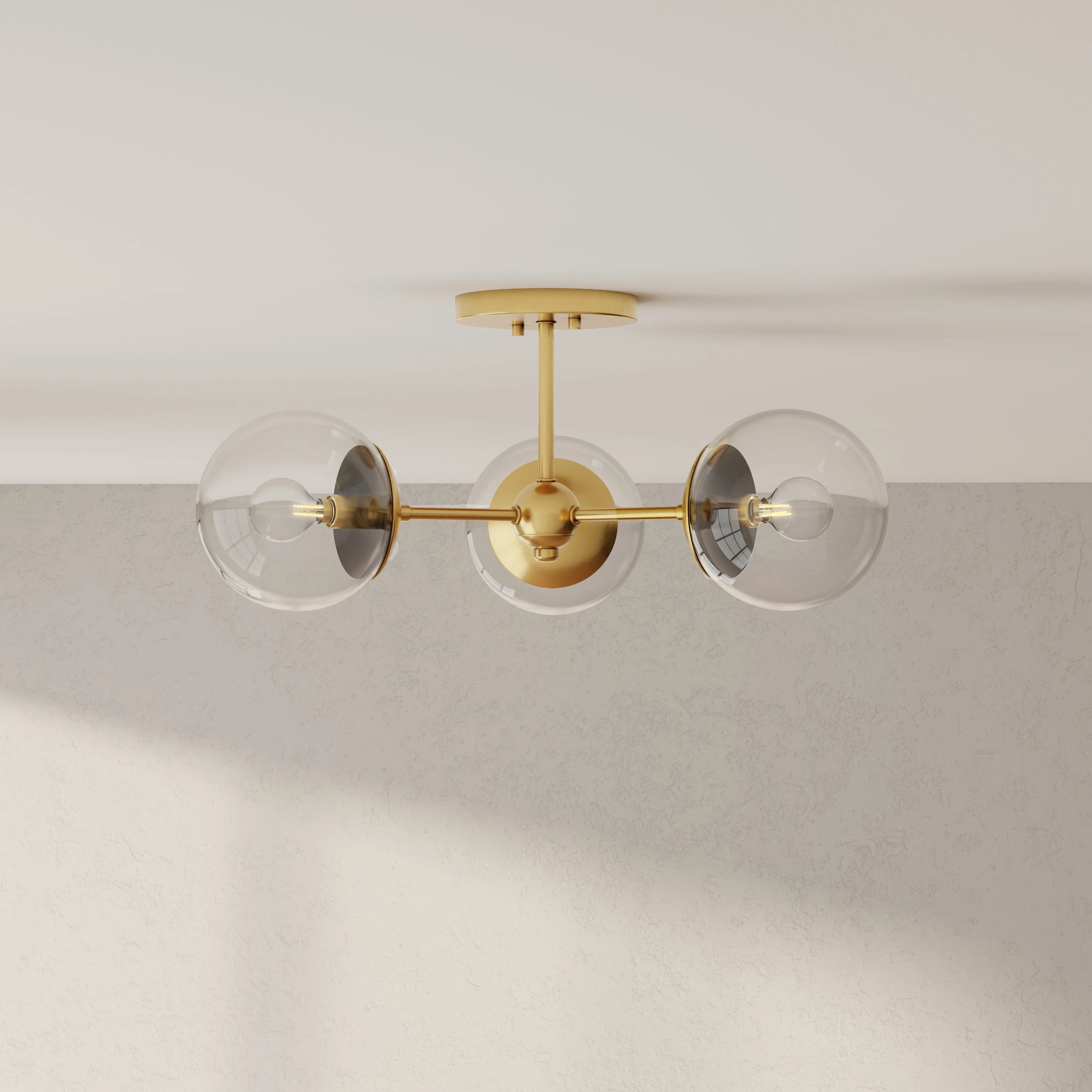 Atwell Collection Three-Light Semi-Flush Mount