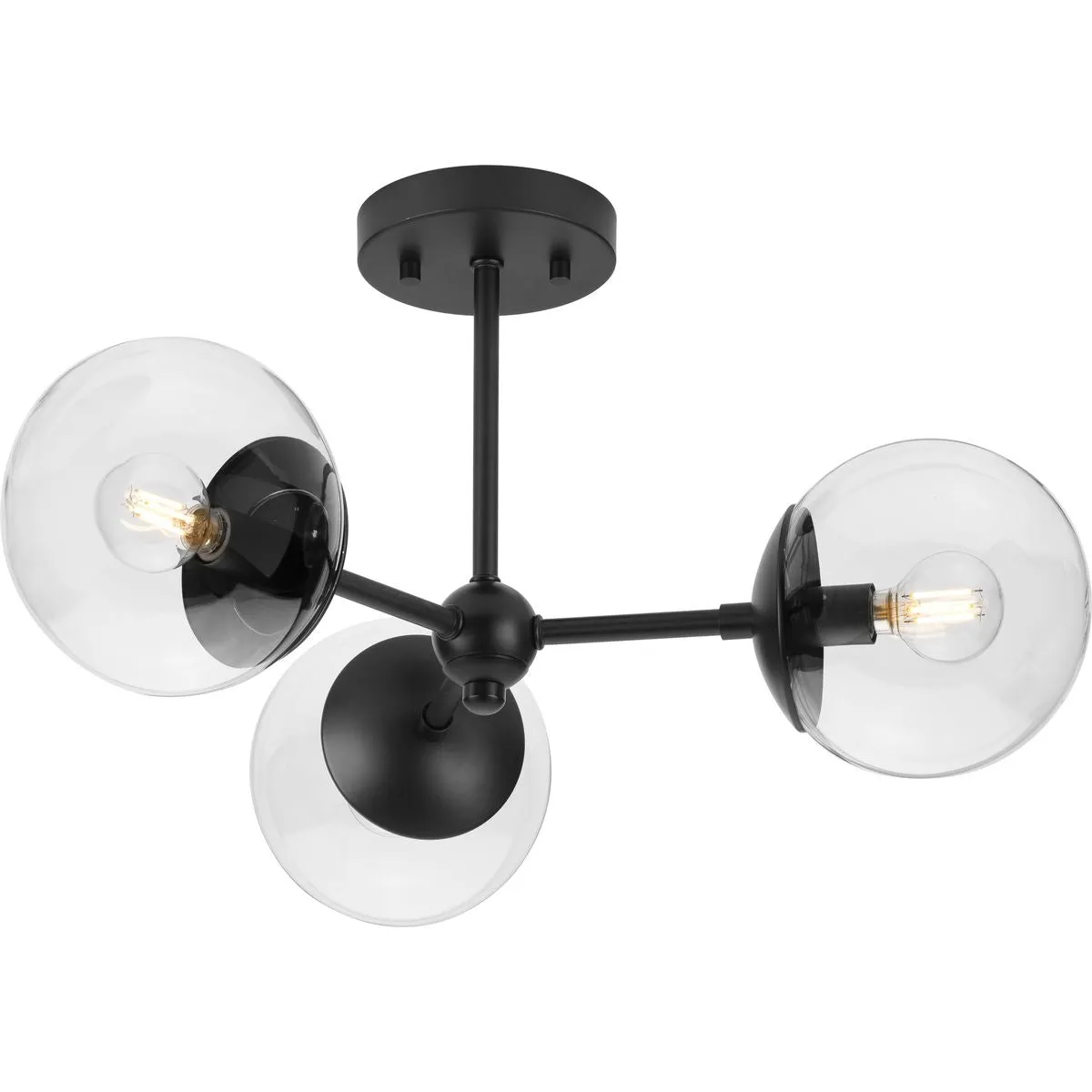 Atwell Collection Three-Light Semi-Flush Mount