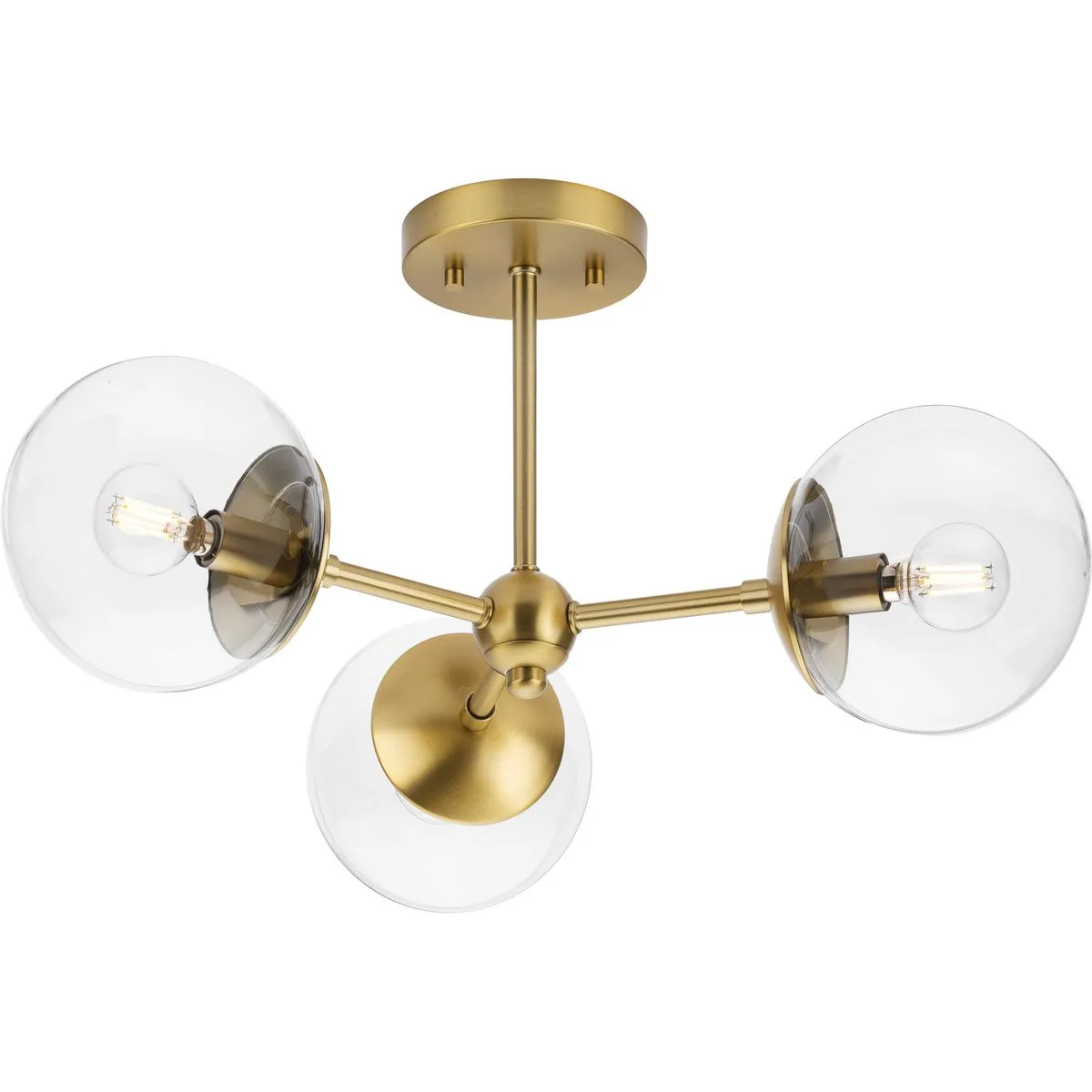 Atwell Collection Three-Light Semi-Flush Mount