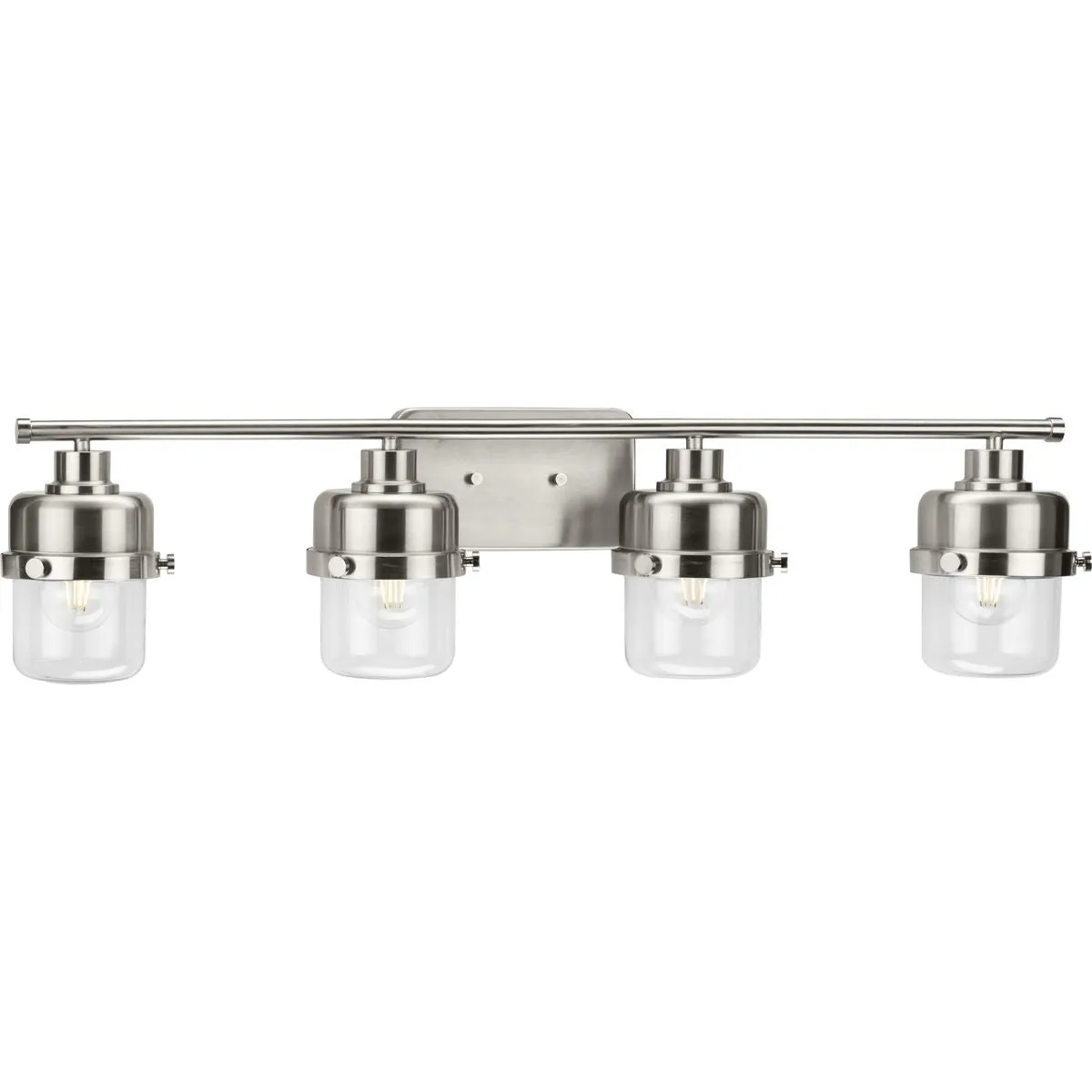 Beckner Collection Four-Light Clear Glass Bath Light