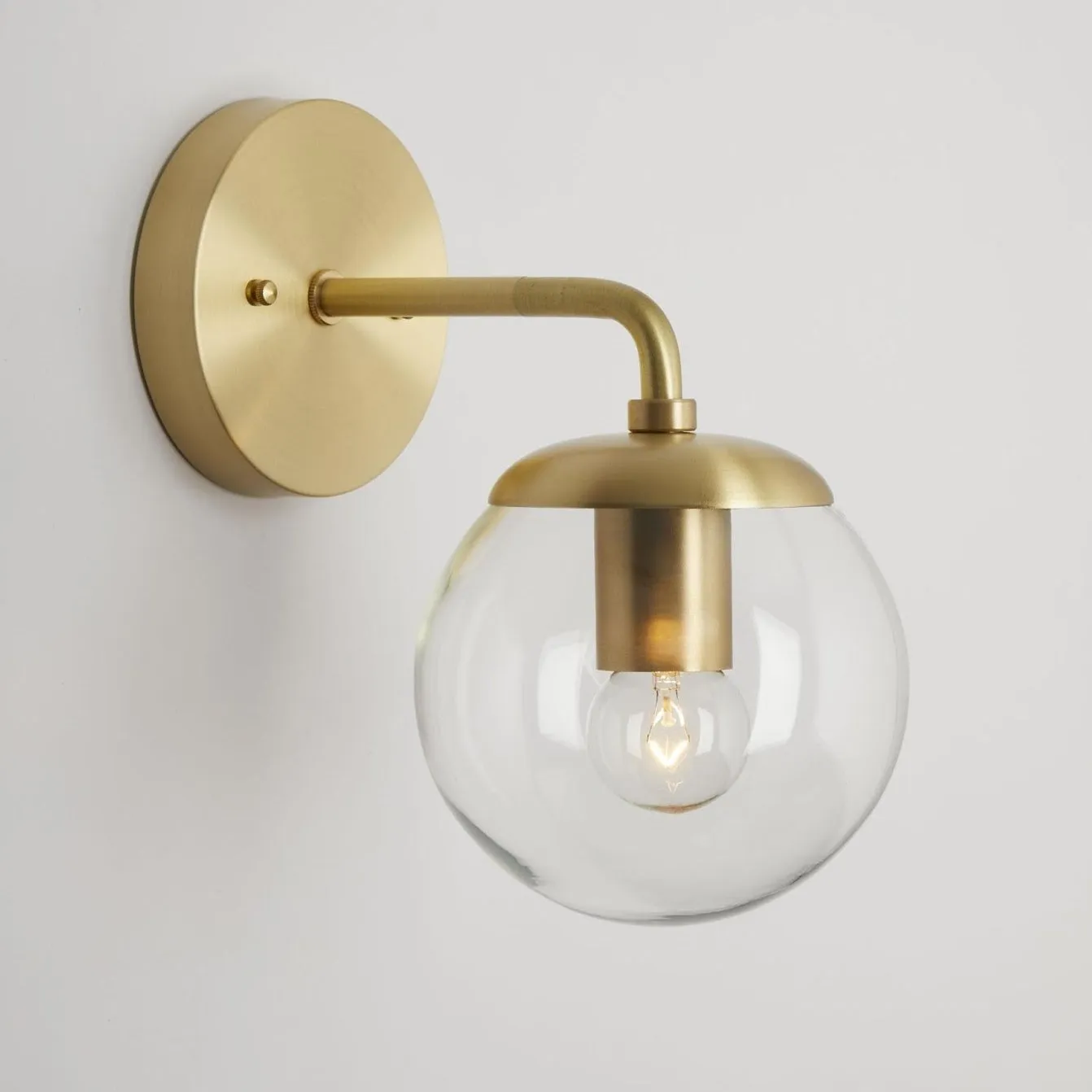 Bennington (Clear) | Elbow Sconce