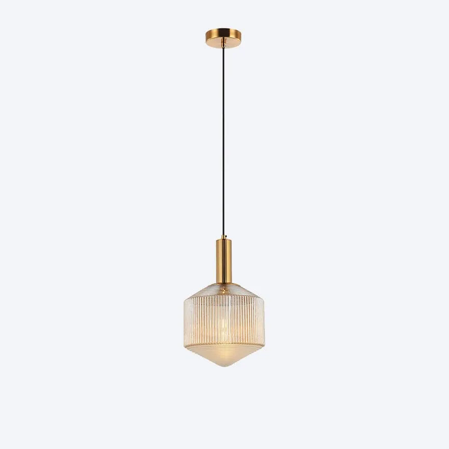 CAMILLA GLASS RIBBED PENDANT