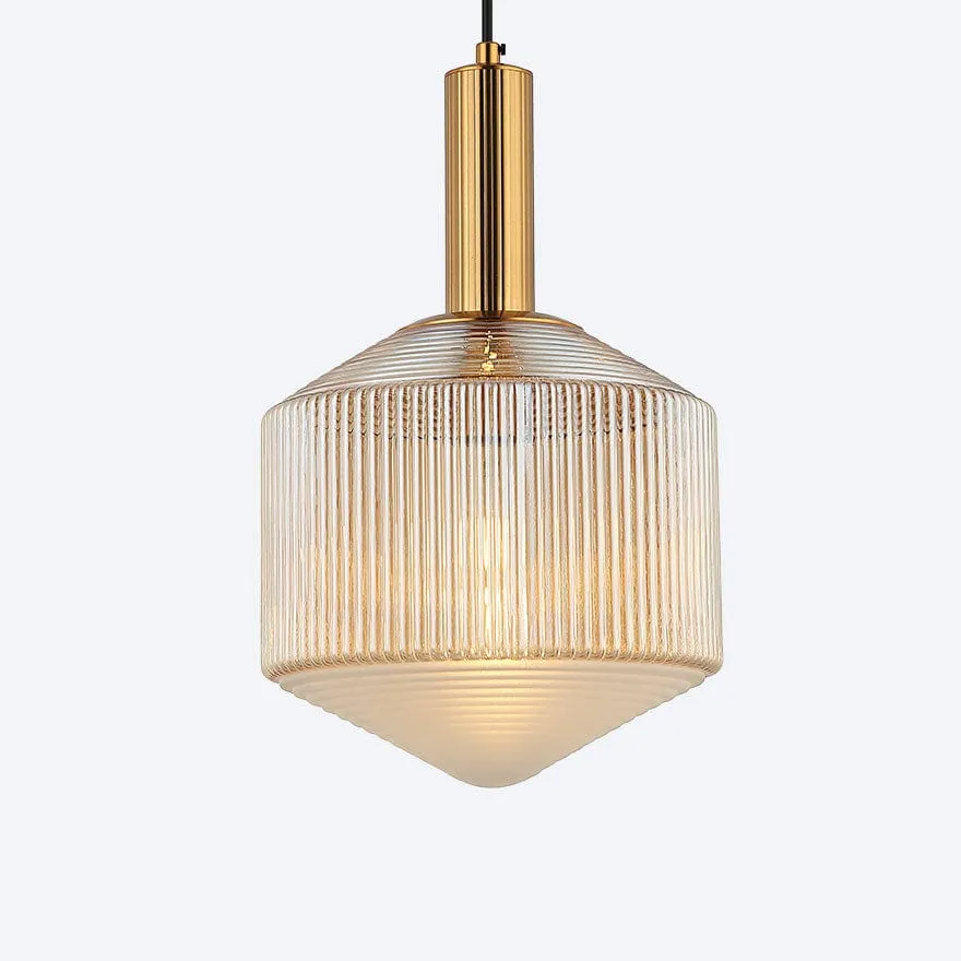 CAMILLA GLASS RIBBED PENDANT