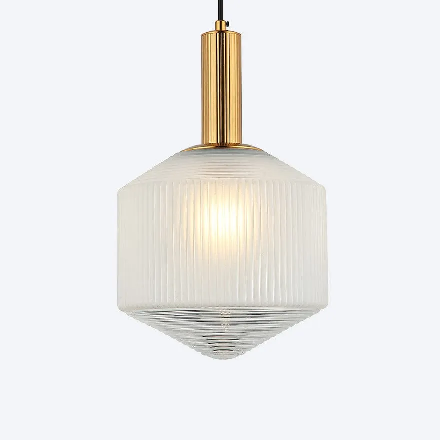 CAMILLA GLASS RIBBED PENDANT