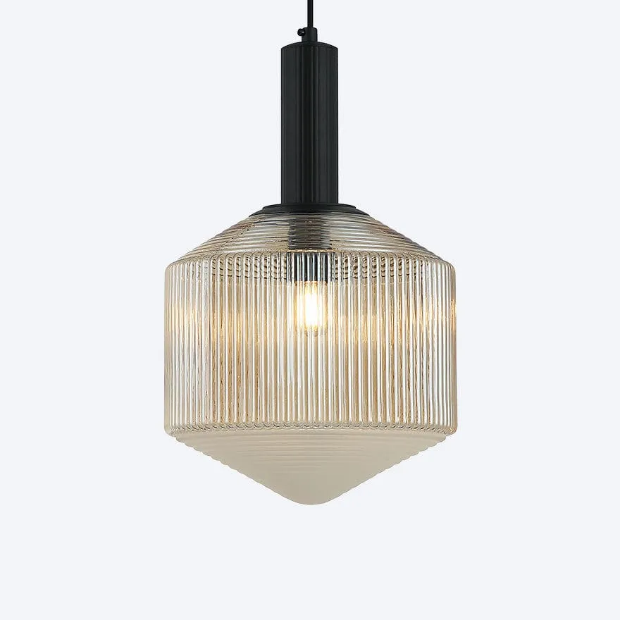 CAMILLA GLASS RIBBED PENDANT