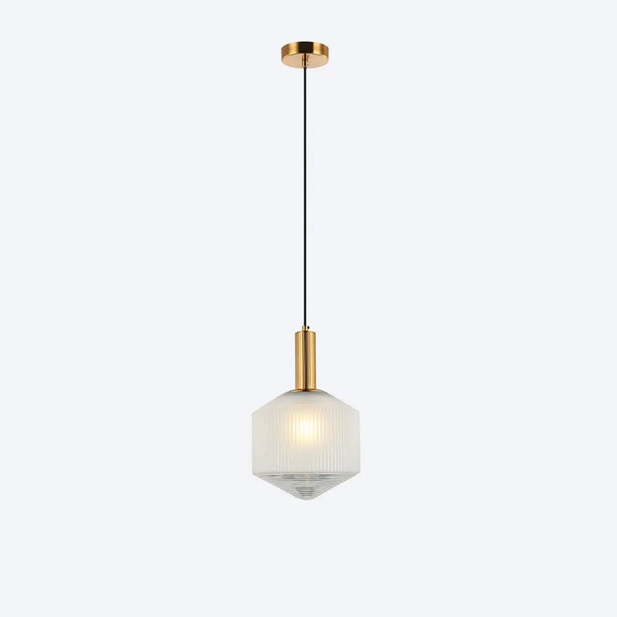 CAMILLA GLASS RIBBED PENDANT