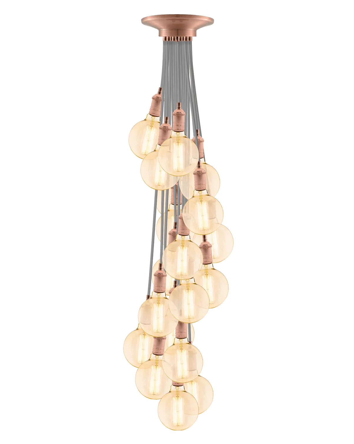 Cluster Chandelier - Staggered: Design Your Own 19 Pendant