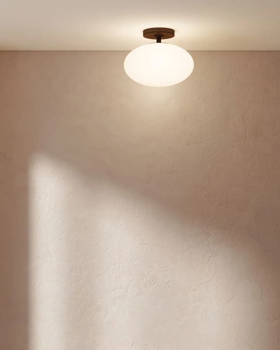 Contemporary Opal Glass Ceiling Light