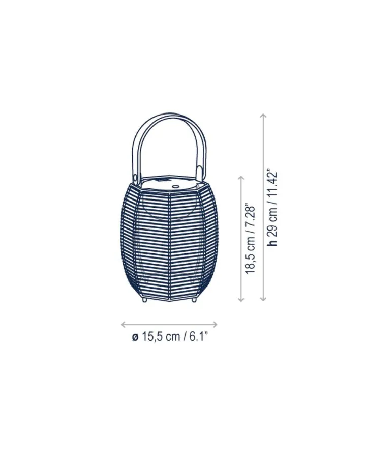 Cotton Shade Portable Lamp