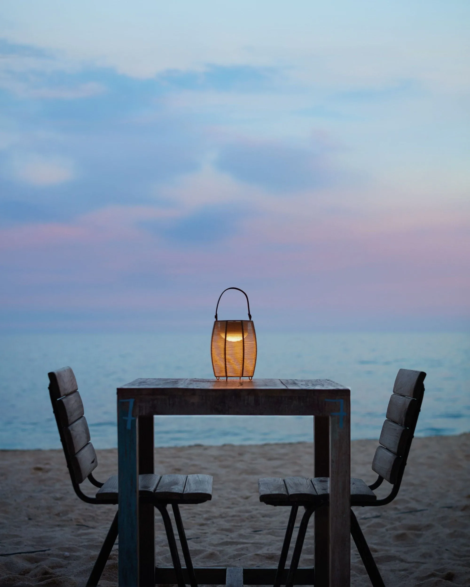 Cotton Shade Portable Lamp