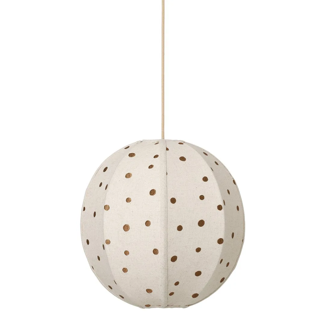 Dots Embroidered Textile Lampshade