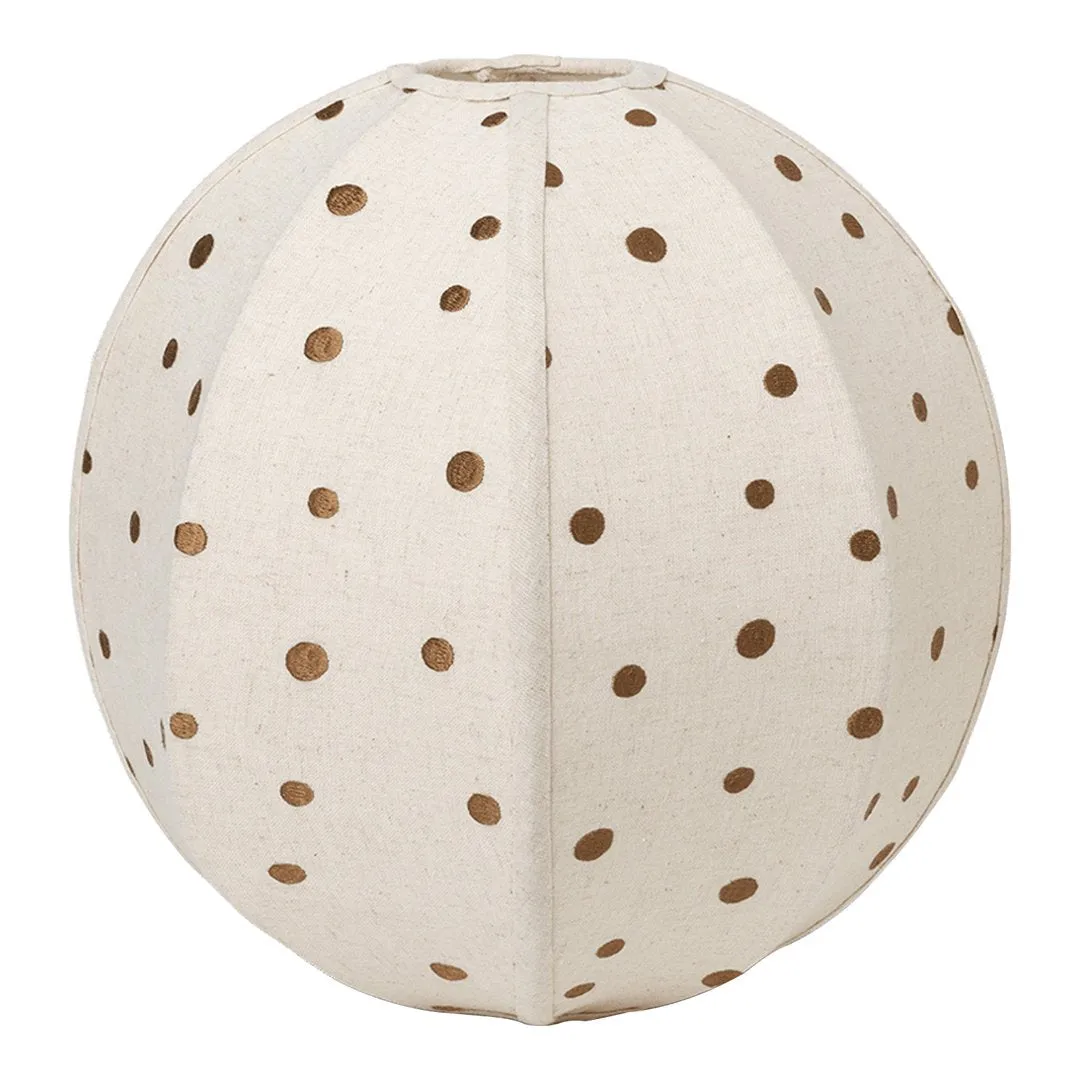Dots Embroidered Textile Lampshade