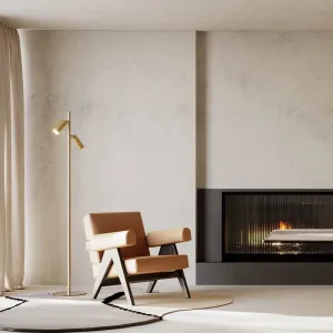Double Headed Floor Lamp