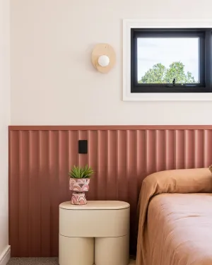 Dual Travertine Disc Wall Light