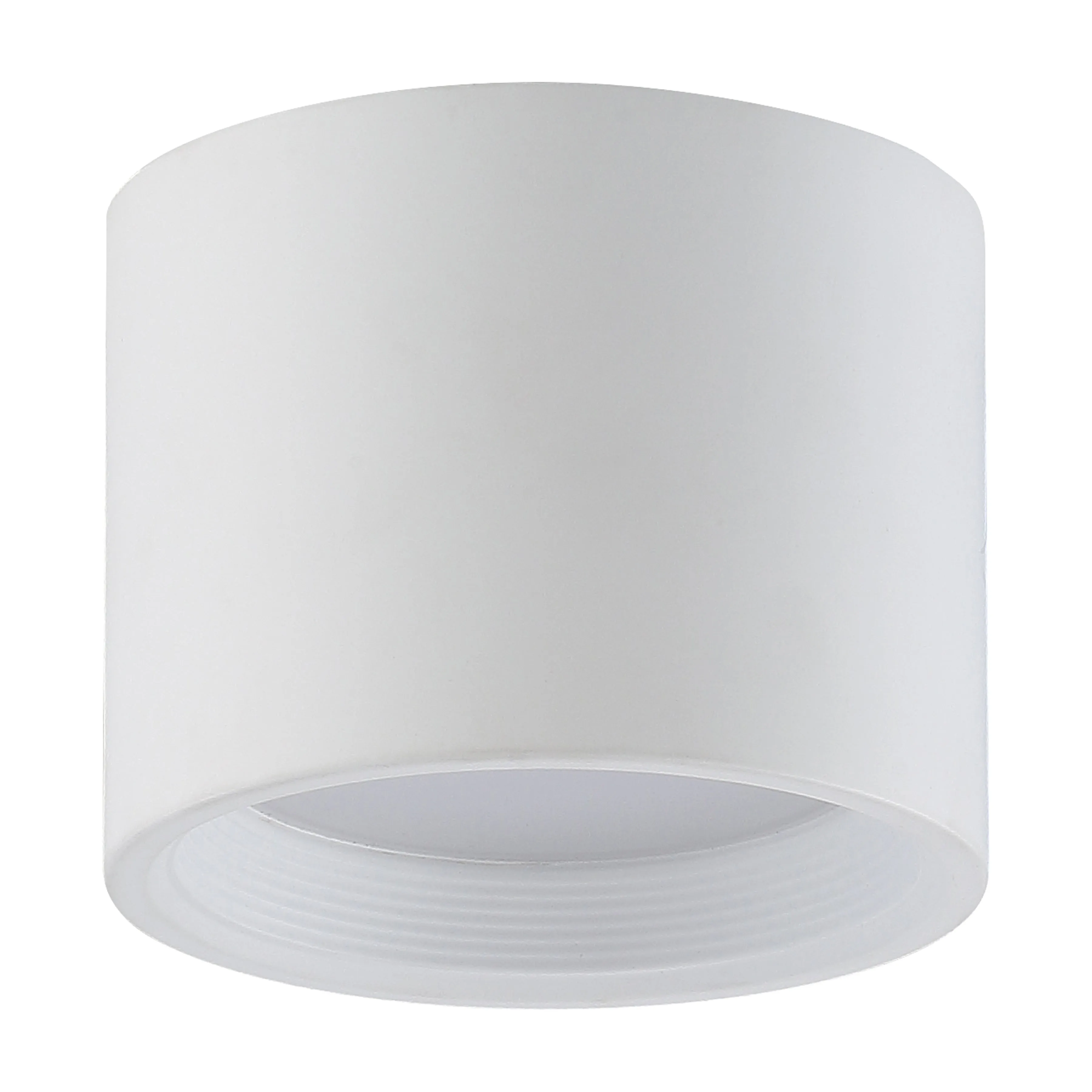 Dual Voltage LED Flush Mount Ceiling Light, 1200 Lumens, 15W, 3000K,  120-277V, White, Reel Collection