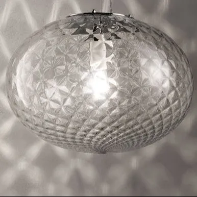 Elegant Modern Venetian Glass Ceiling Light In 3 Sizes And Colours