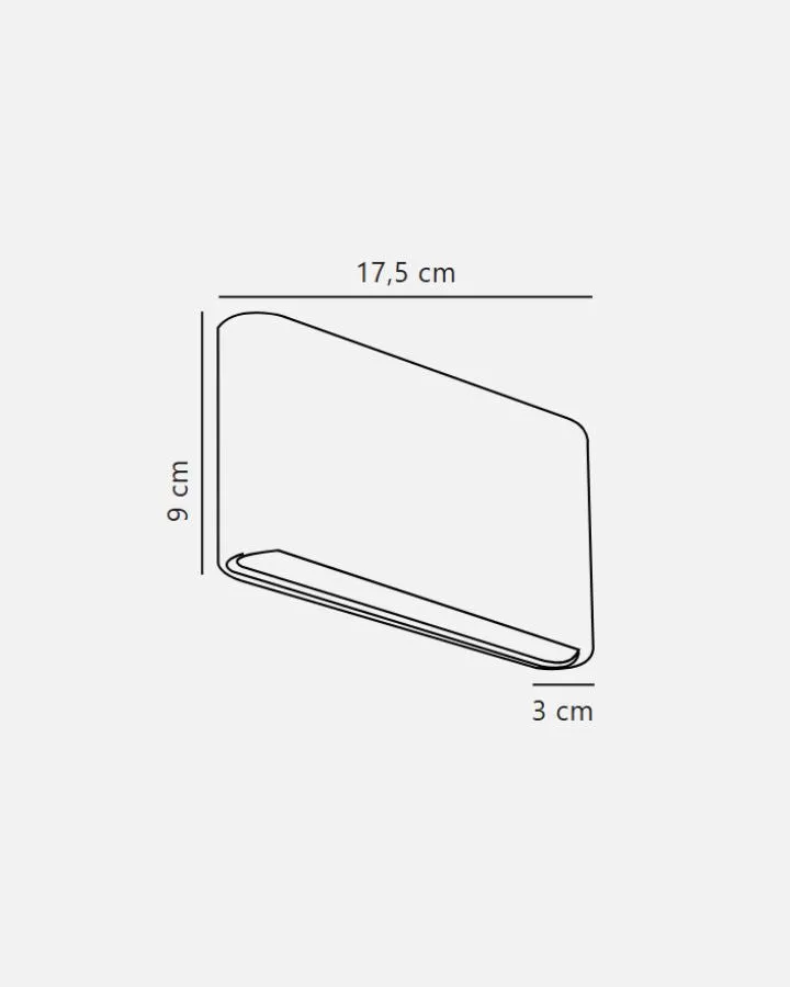 Elegant Up & Down Wall Light | Assorted Colours