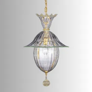 Gold & Green Murano Glass Lantern