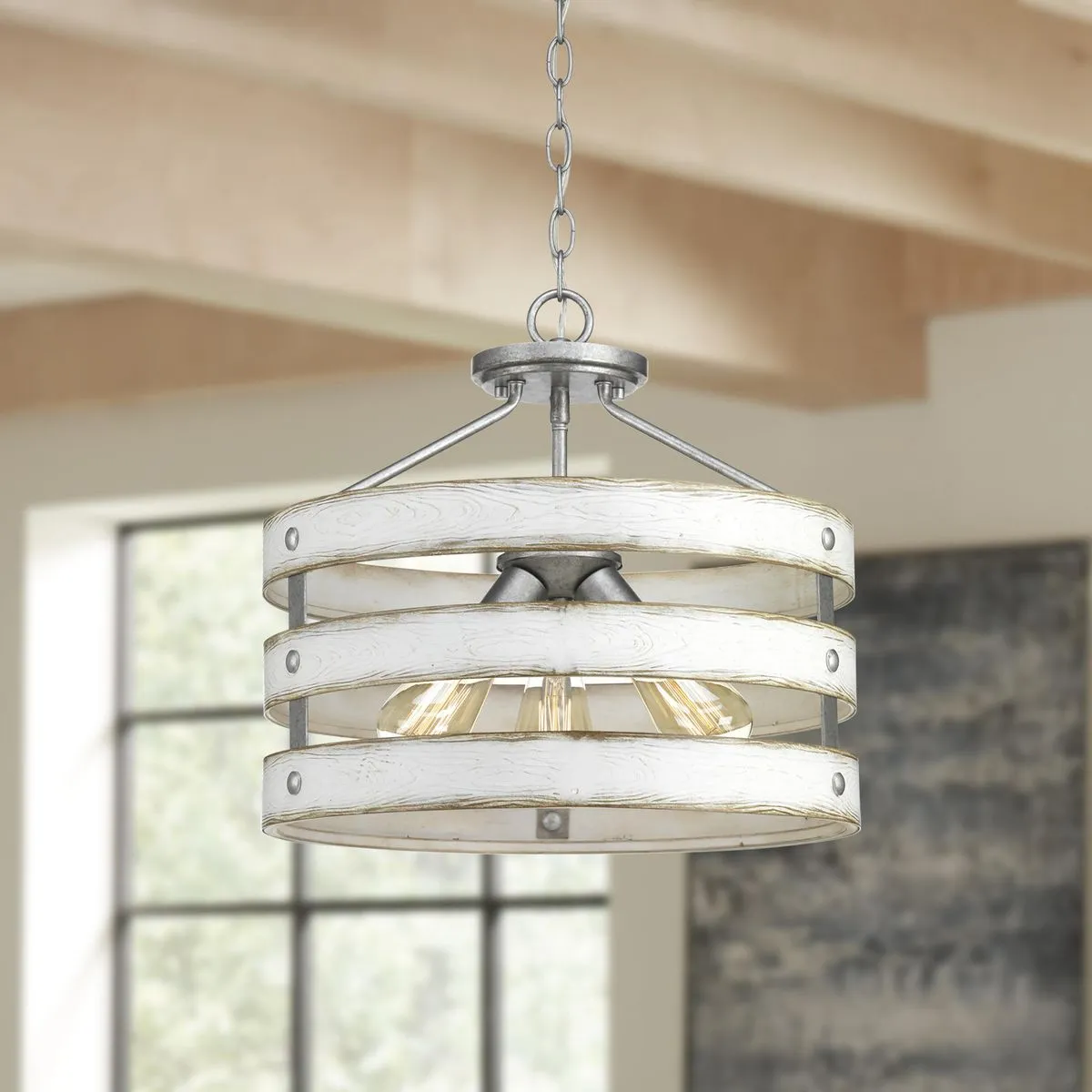 Gulliver Collection Three-Light 17" Semi-Flush Convertible