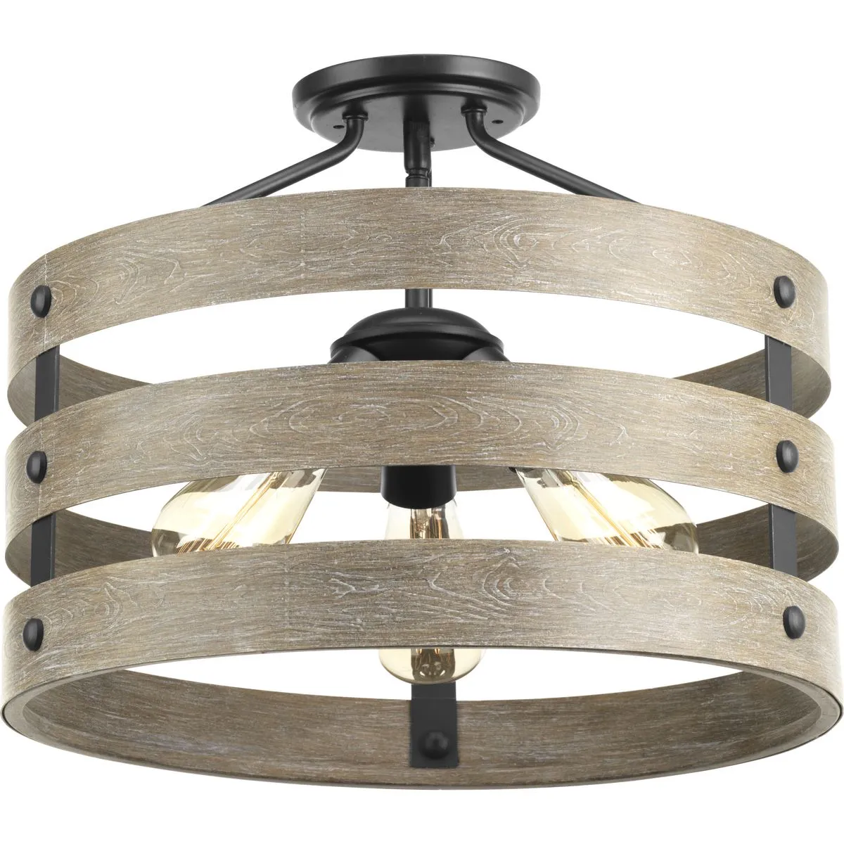 Gulliver Collection Three-Light 17" Semi-Flush Convertible