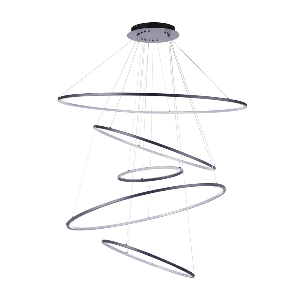Halo LED Chandelier - Black