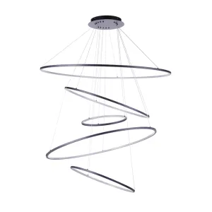 Halo LED Chandelier - Black