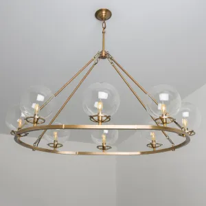 Hamilton (Clear) | Grand Oval Chandelier