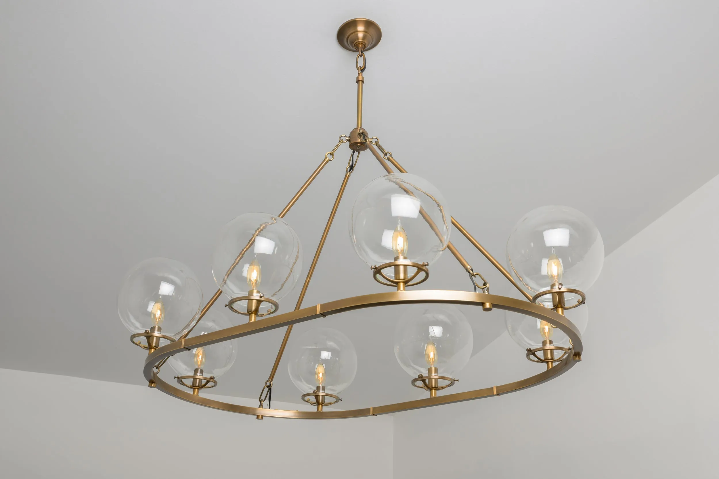 Hamilton (Clear) | Grand Oval Chandelier