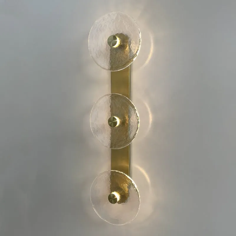 Handmade Coral Trio Glass Wall Light