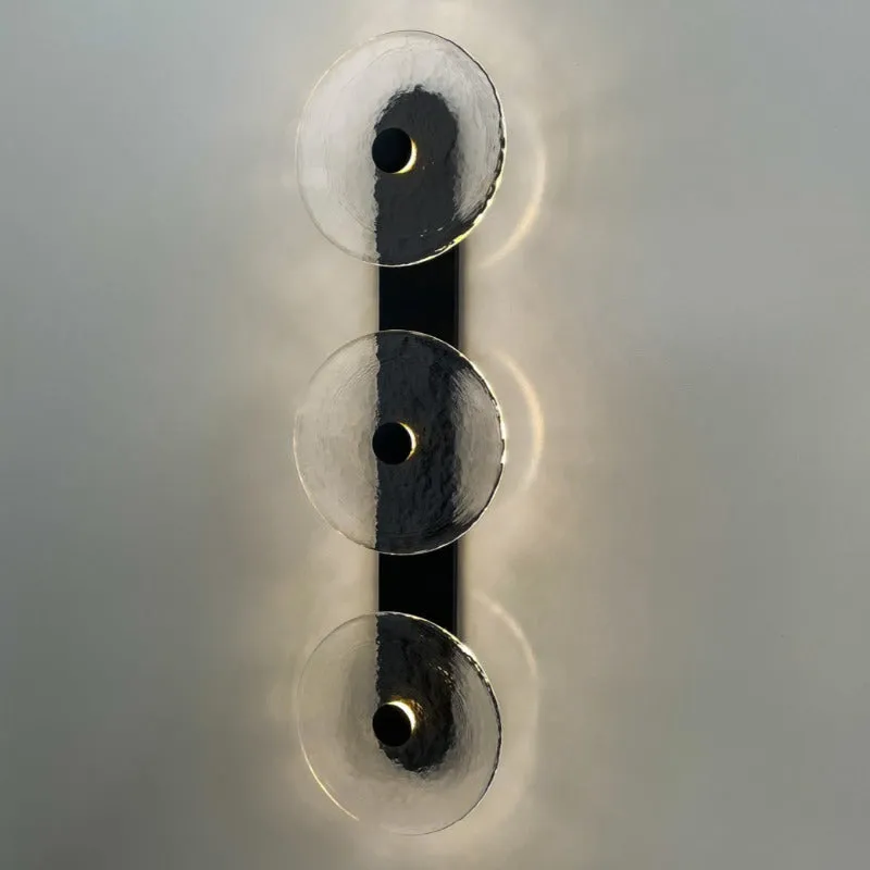Handmade Coral Trio Glass Wall Light