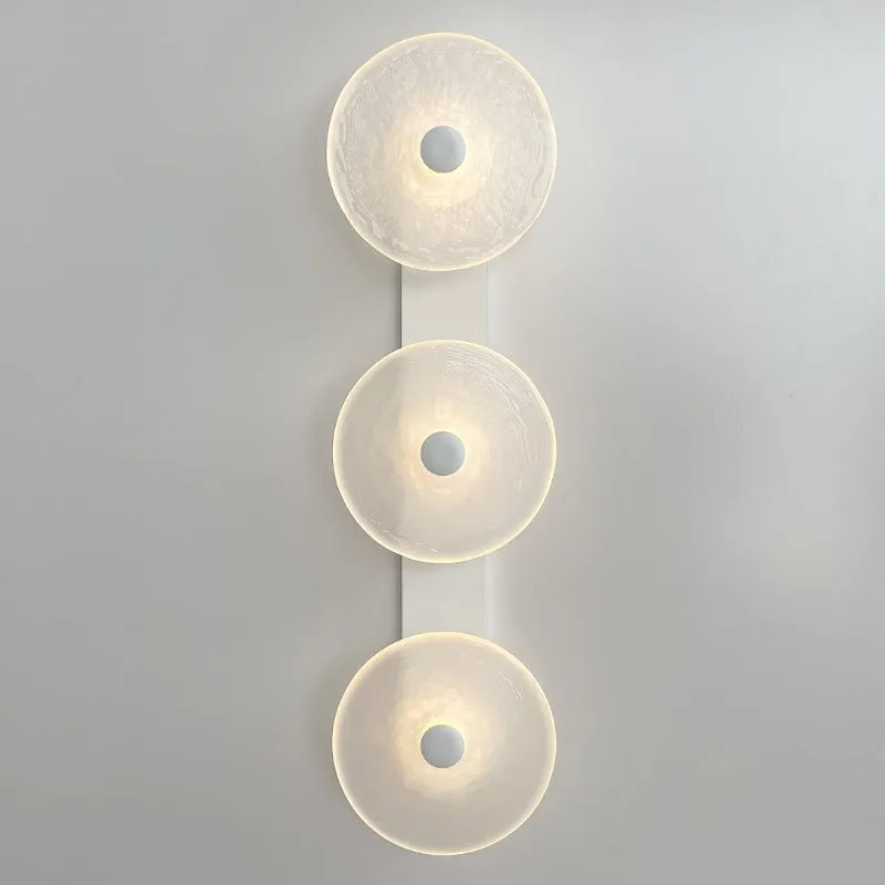 Handmade Coral Trio Glass Wall Light