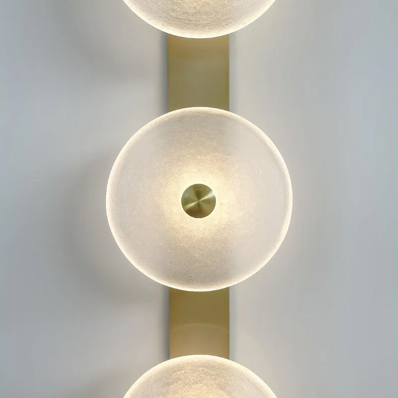 Handmade Coral Trio Glass Wall Light