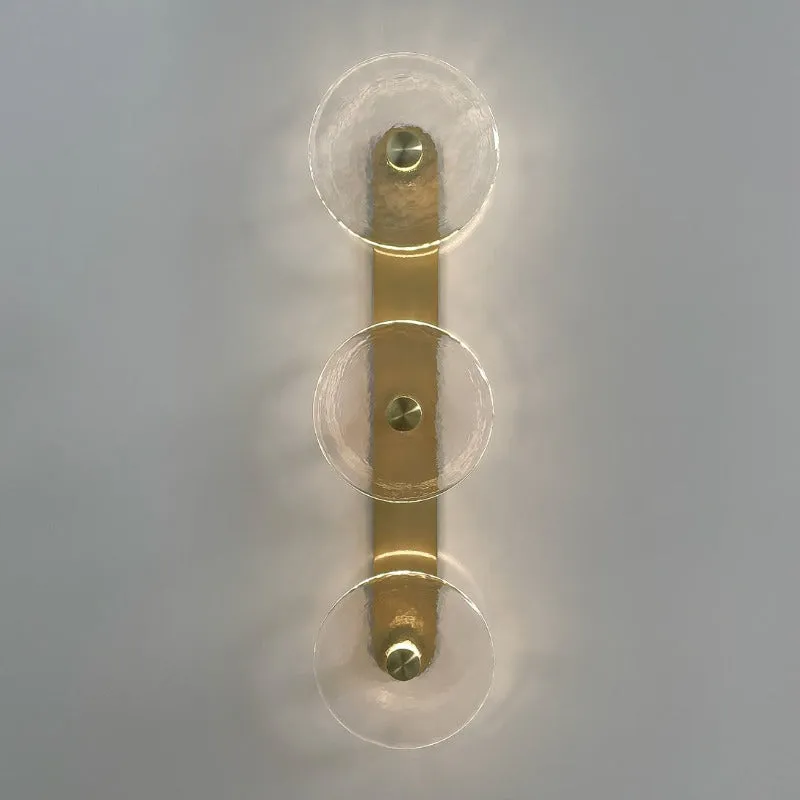 Handmade Coral Trio Glass Wall Light