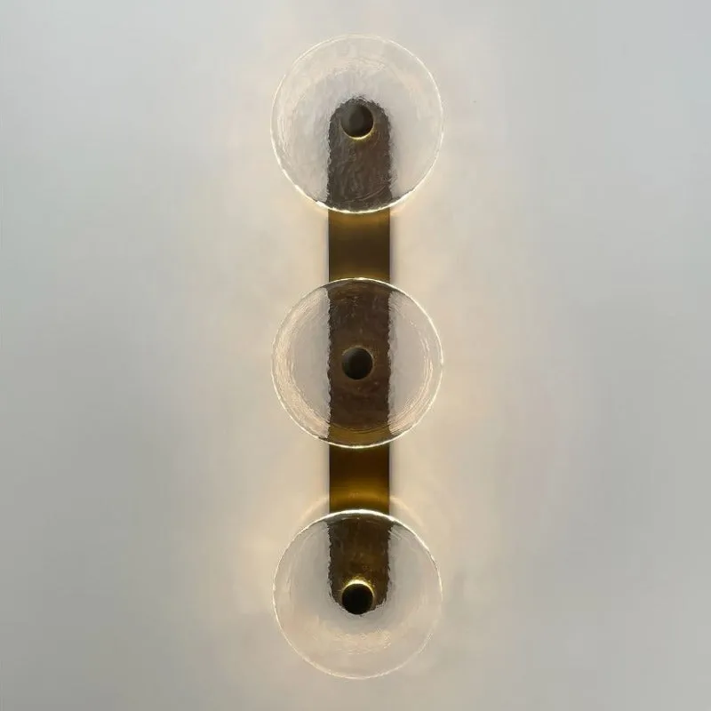 Handmade Coral Trio Glass Wall Light