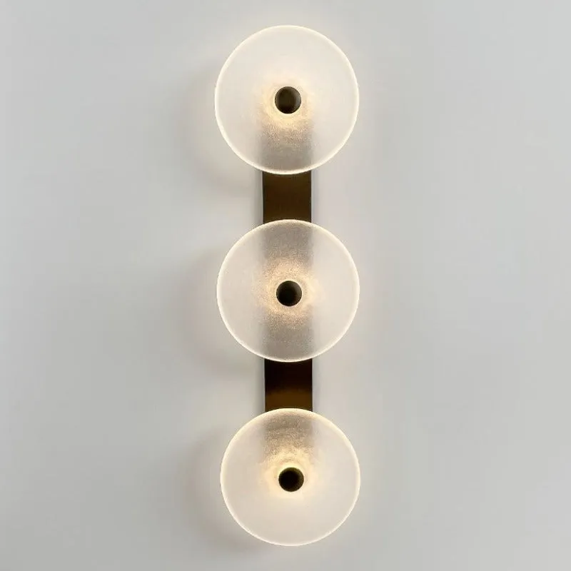 Handmade Coral Trio Glass Wall Light