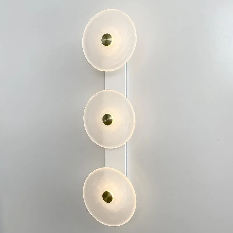 Handmade Coral Trio Glass Wall Light